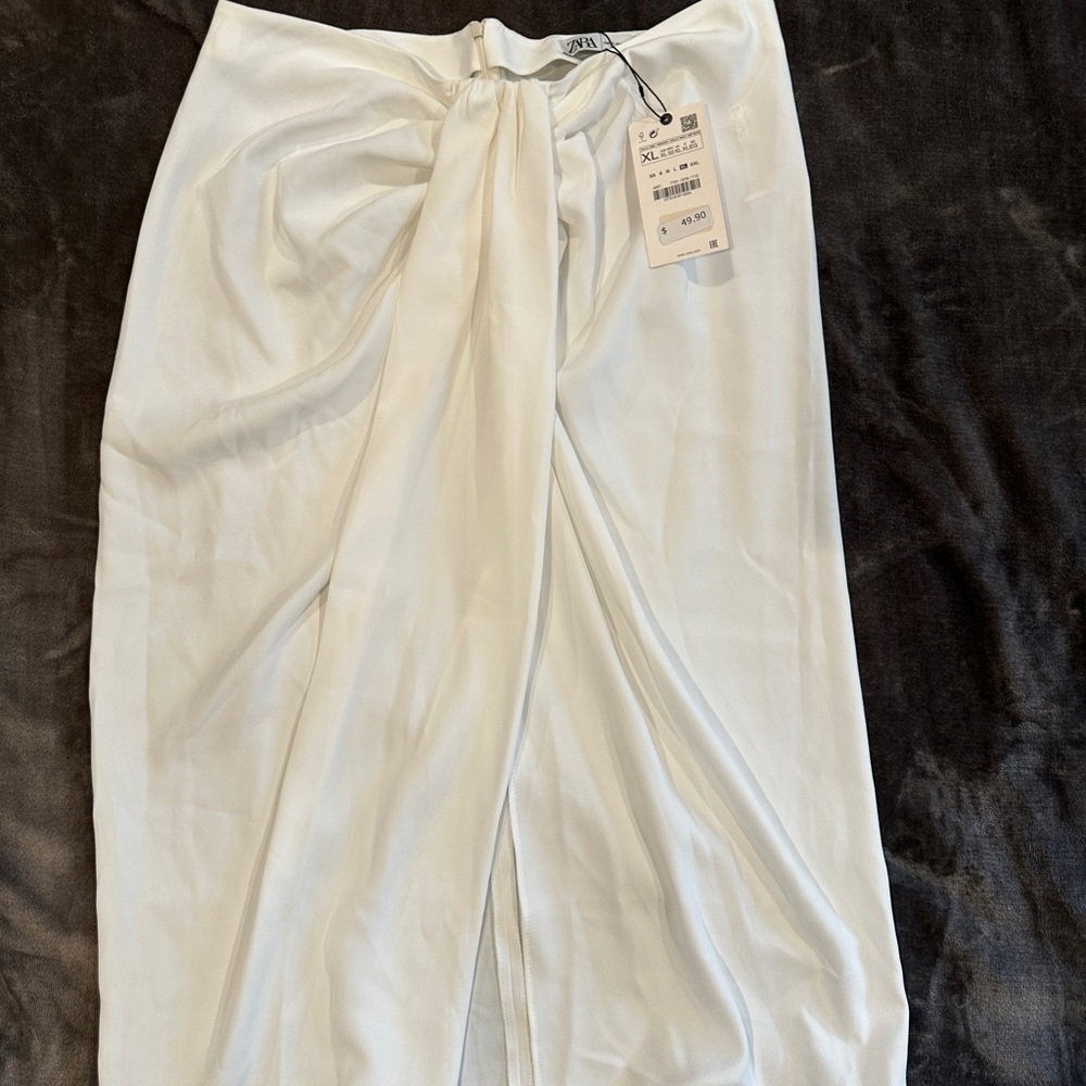 Zara Knotted Midi Skirt